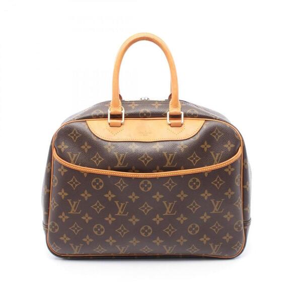 LOUIS VUITTON Brown Monogram Leather Deauville Bag - Picture 1 of 13
